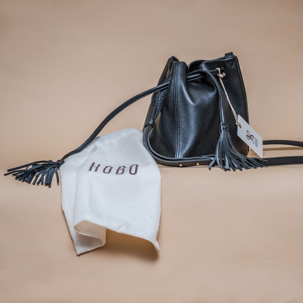 Hobo Sander Crossbody- Black Leather NEW